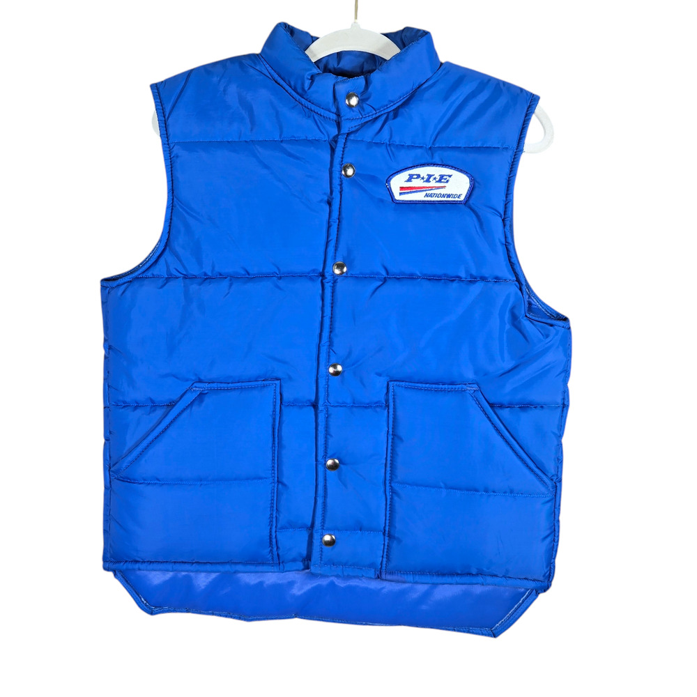 Vintage PIE Nationwide Vest Mens‎ Medium Pla-Jac by Dunbrooke Quilted Transport